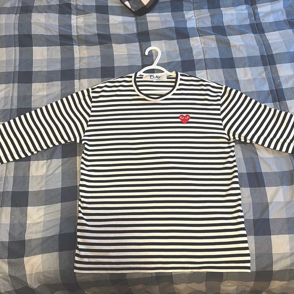 COMME DES GARCONS PLAY STRIPED SHIRT!!